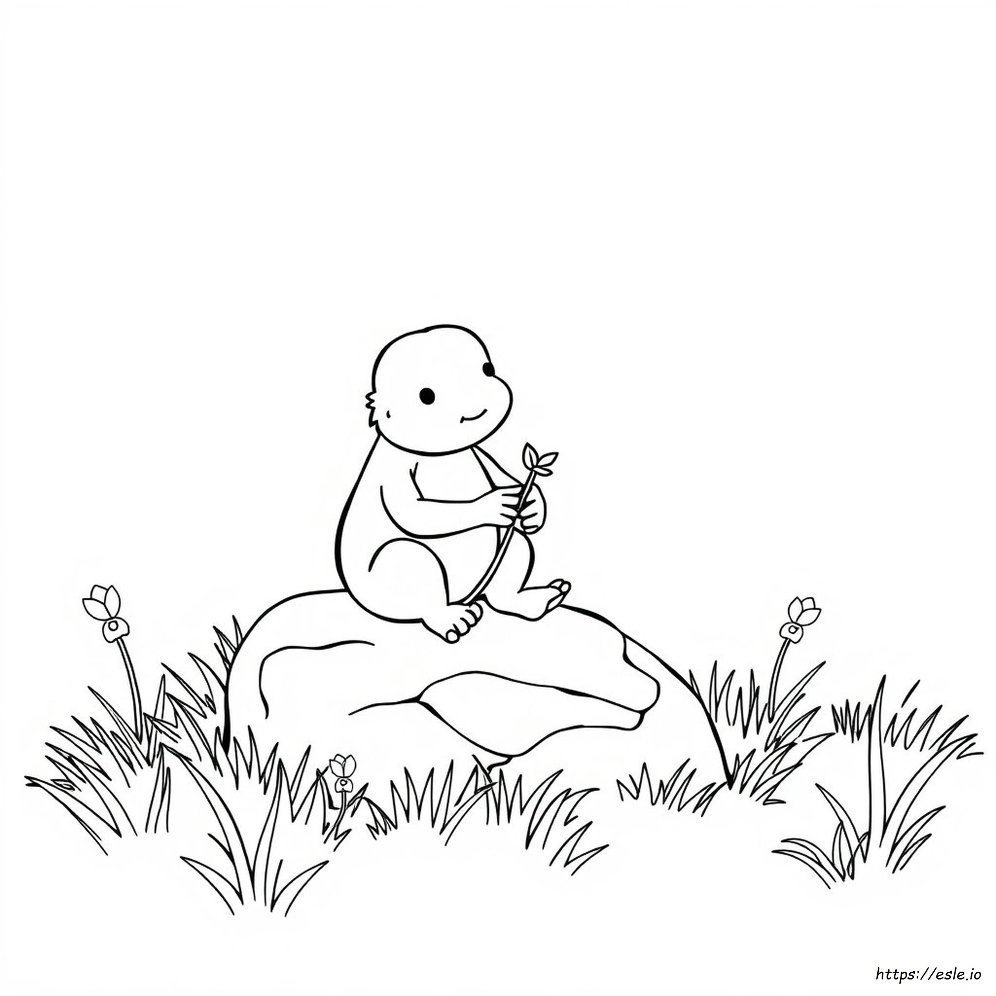 Grogu Colouring In