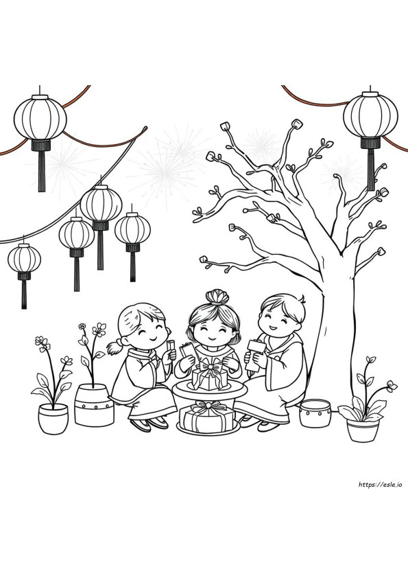 Lunar New Year Coloring