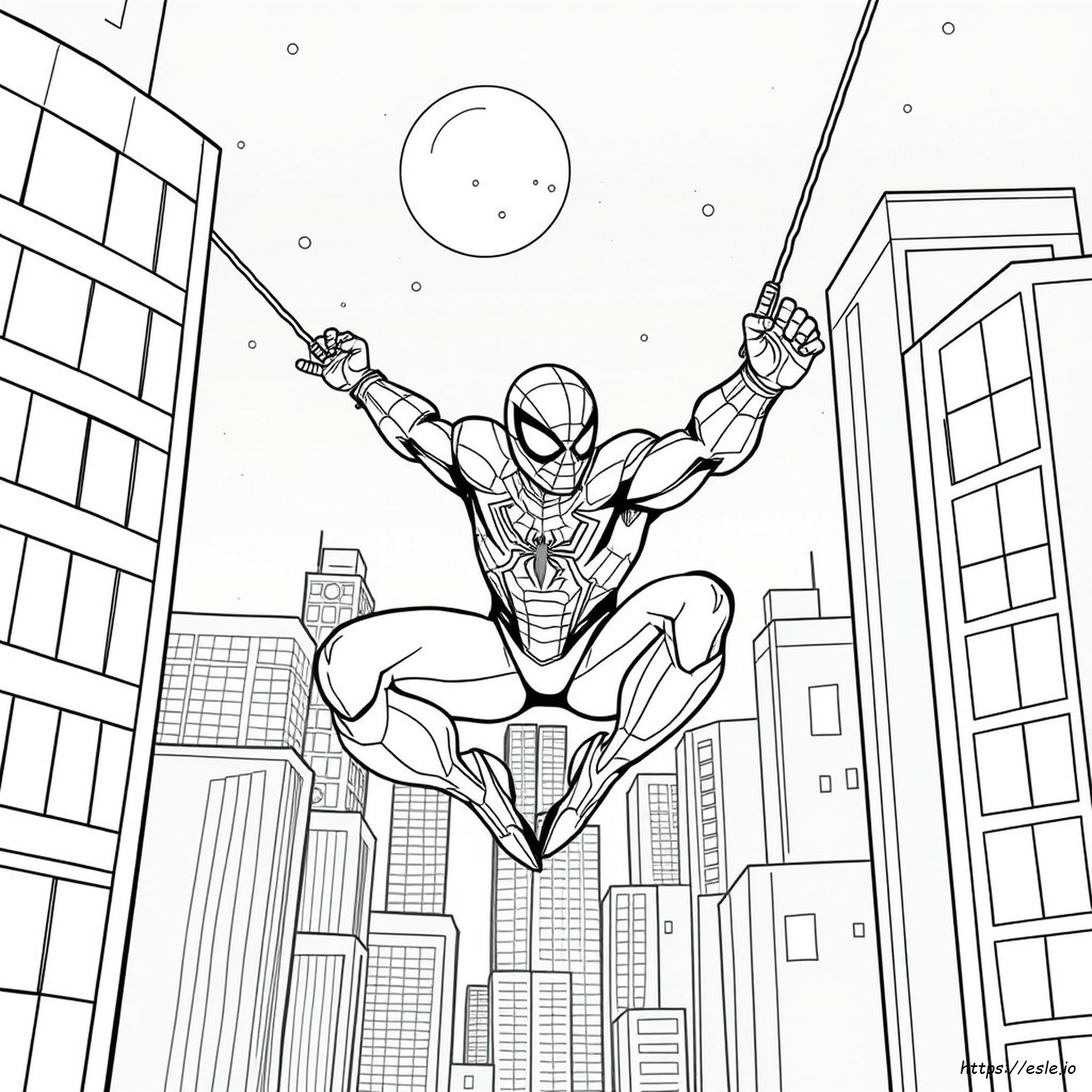 Iron Spider Man Coloring Page