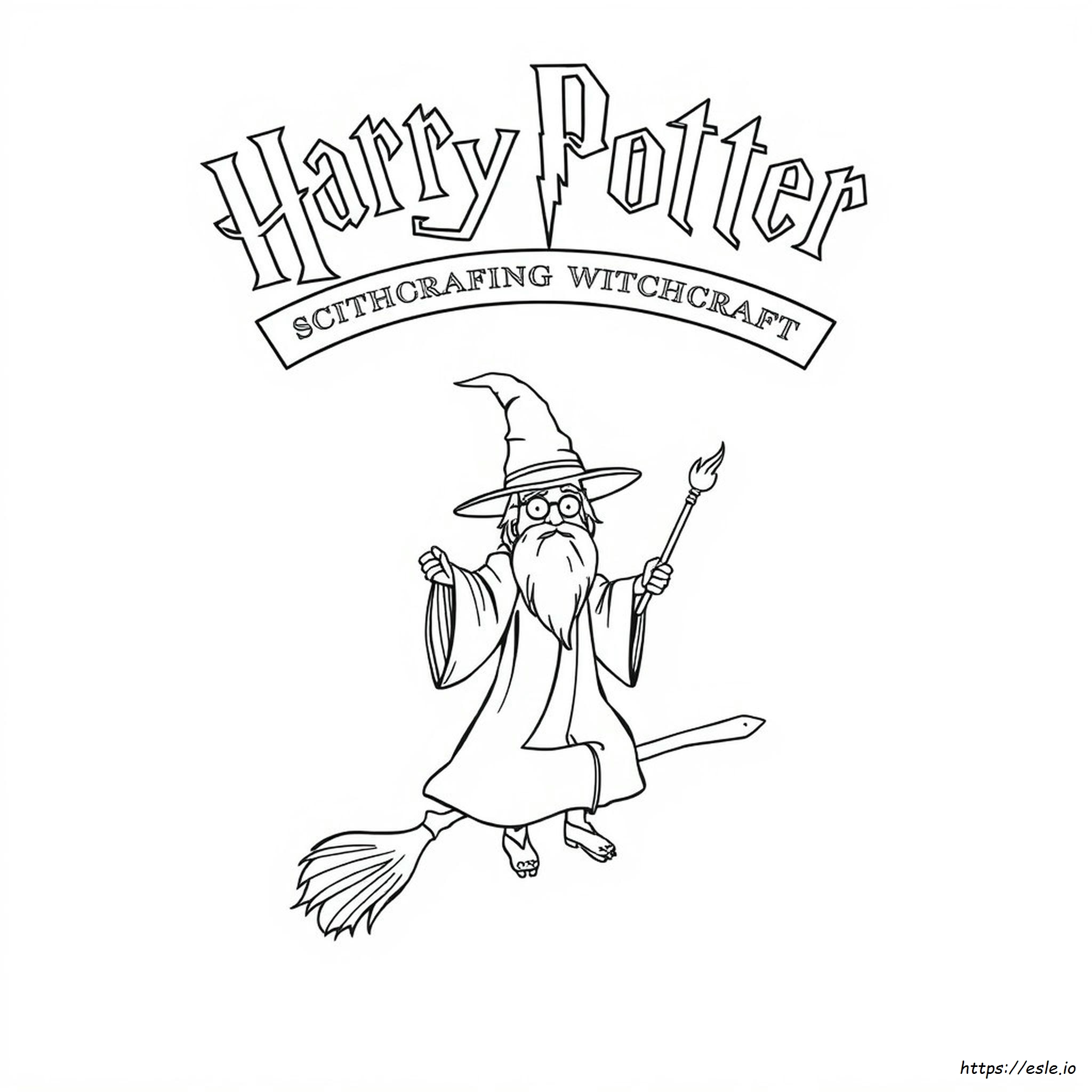 Harry Potter Coloring Wizardry Colored Pages
