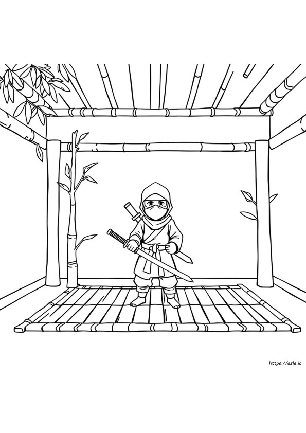 Ninja Gambar Mewarnai