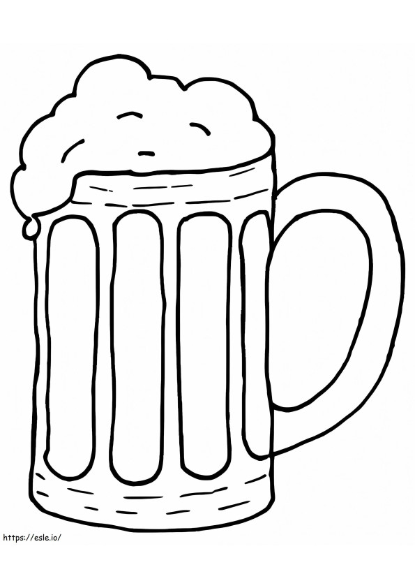 Beer Mugs Cheers coloring page