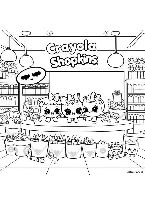 Crayola Shopkins Coloring Pages