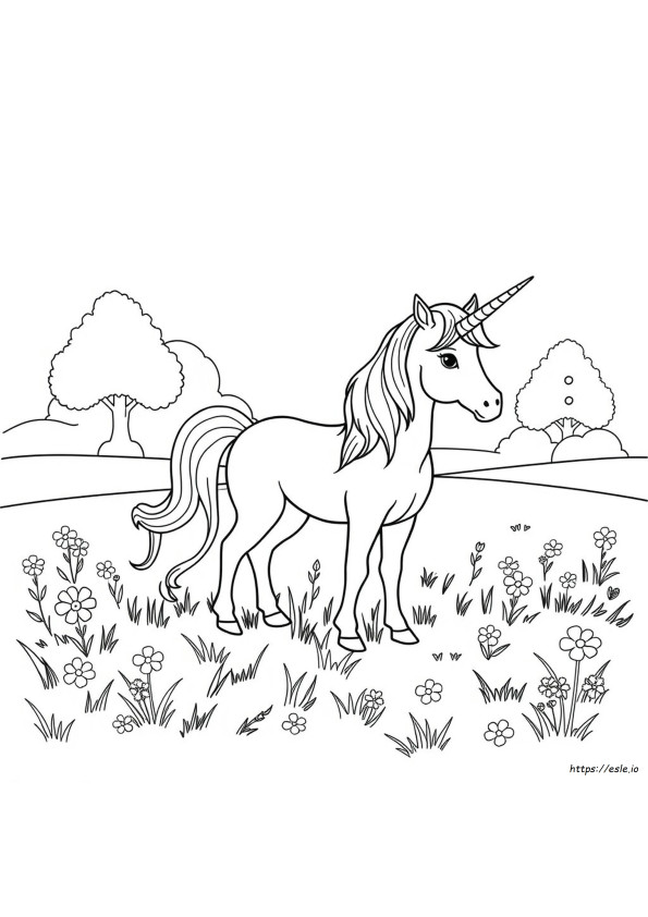 Unicorn Colouring Book