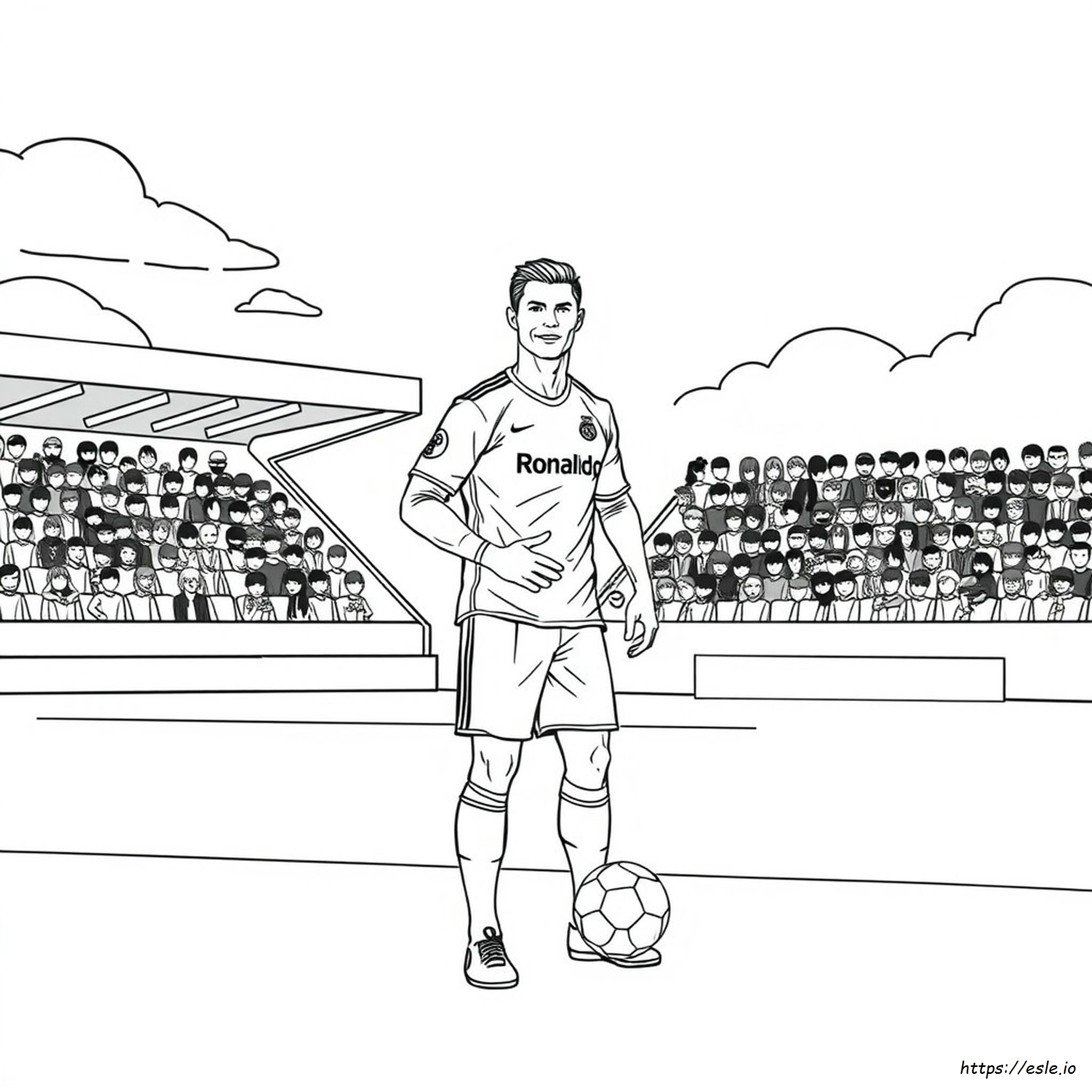Cristiano Ronaldo Colouring In