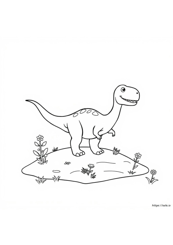 Ilmaiset Dinosaurus Värityskuvat Esikoululaisille