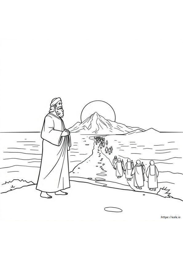 Moses Coloring Sheet