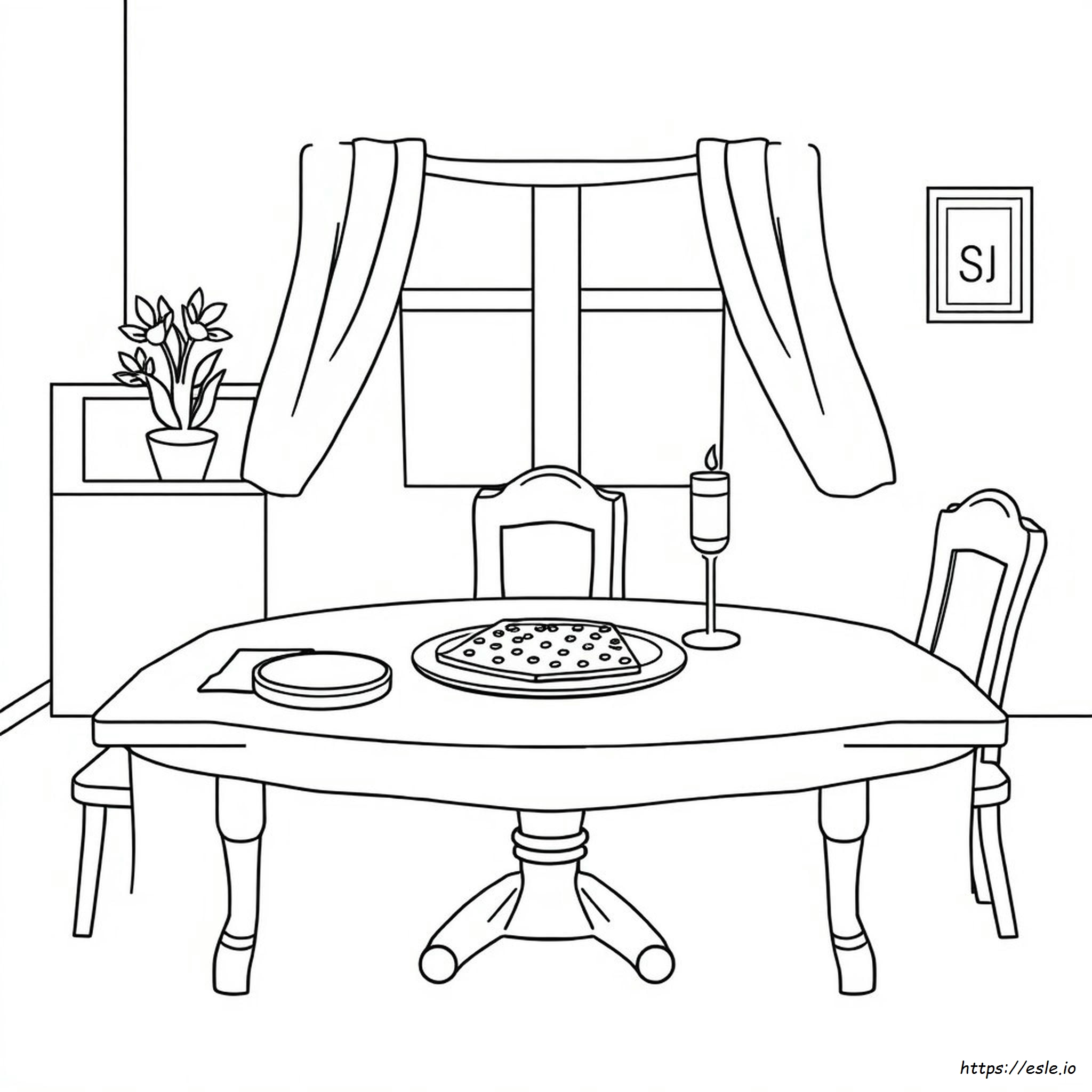 Passover Seder Coloring Page