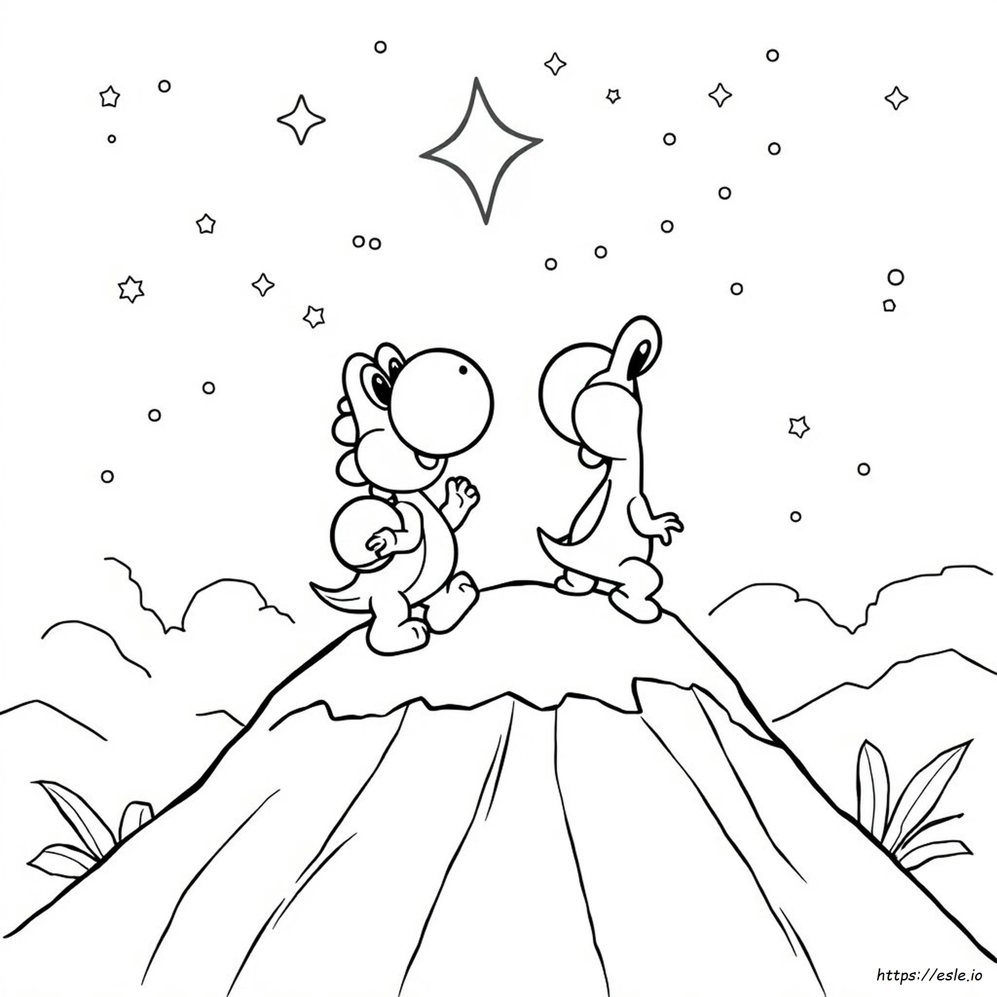 Coloring Sheet Yoshi Coloring Page