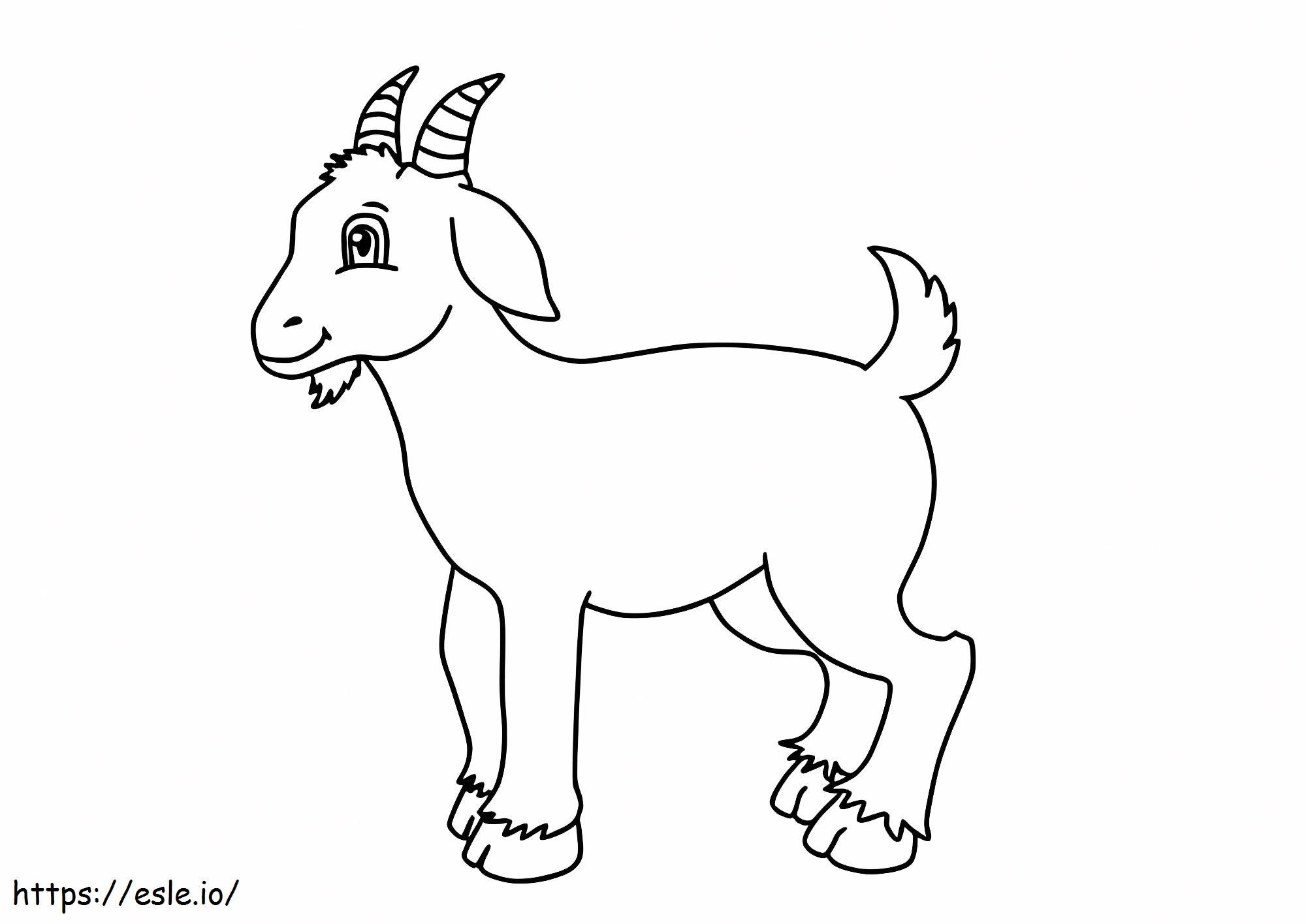 Coloriage Bonne Chèvre à imprimer dessin