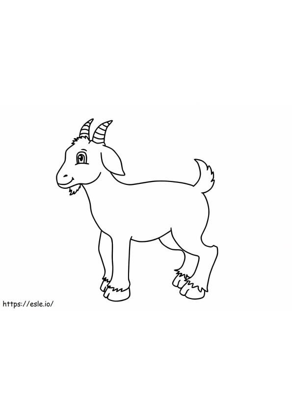 Coloriage Bonne Chèvre à imprimer dessin