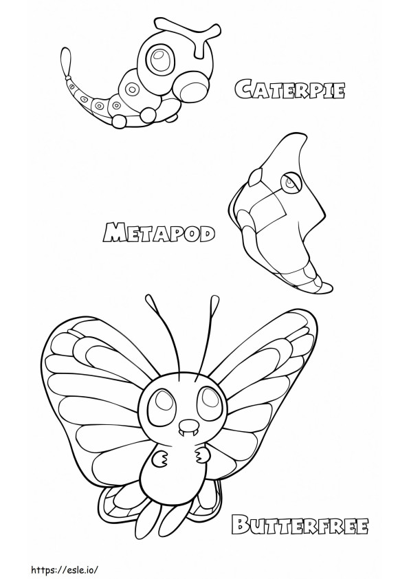 Butterfreie Evolution ausmalbilder