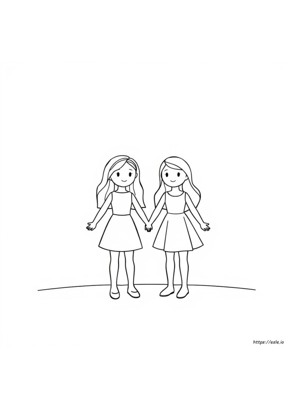 Coloring Paper Dolls Free Printables