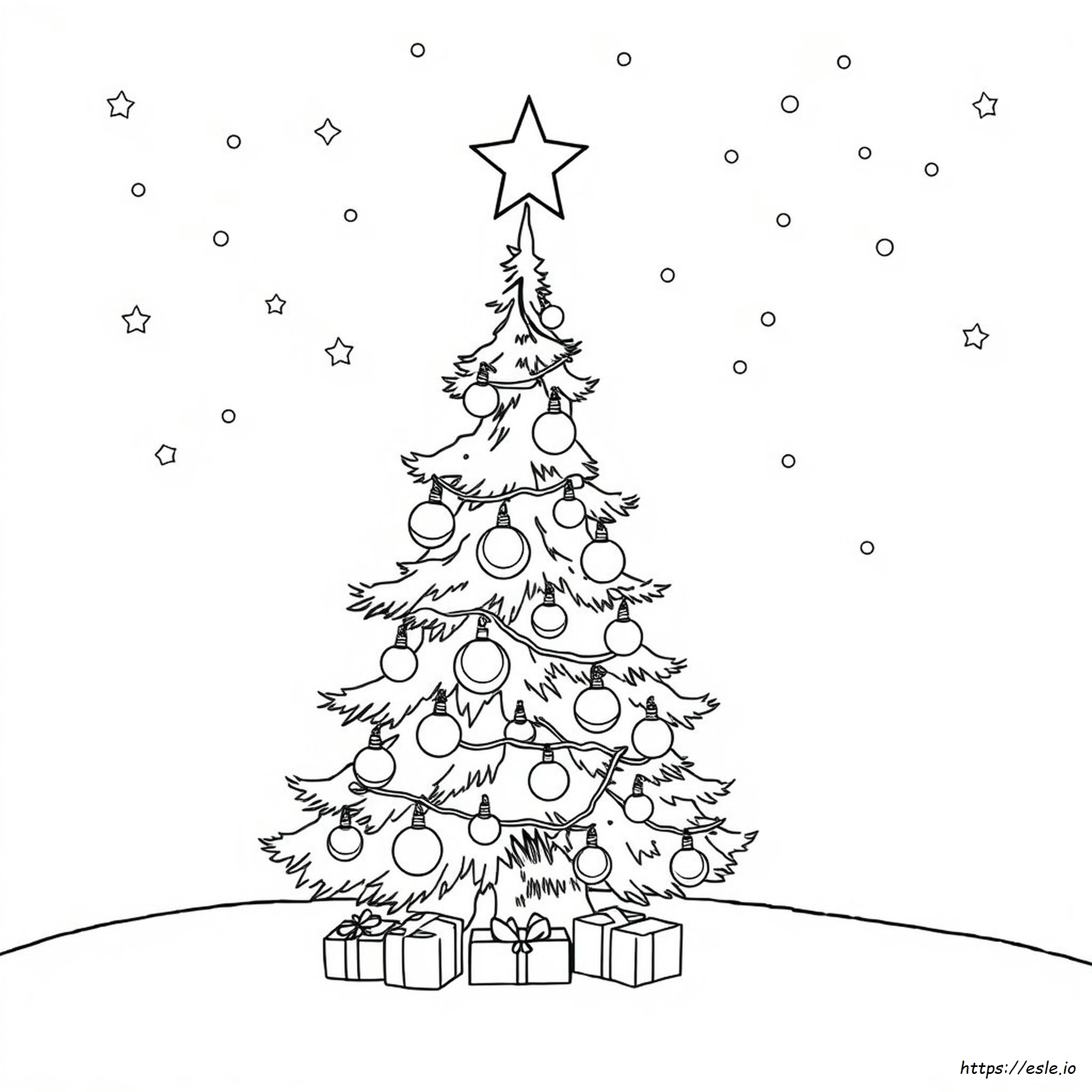 Gambar Mewarnai Natal Keren