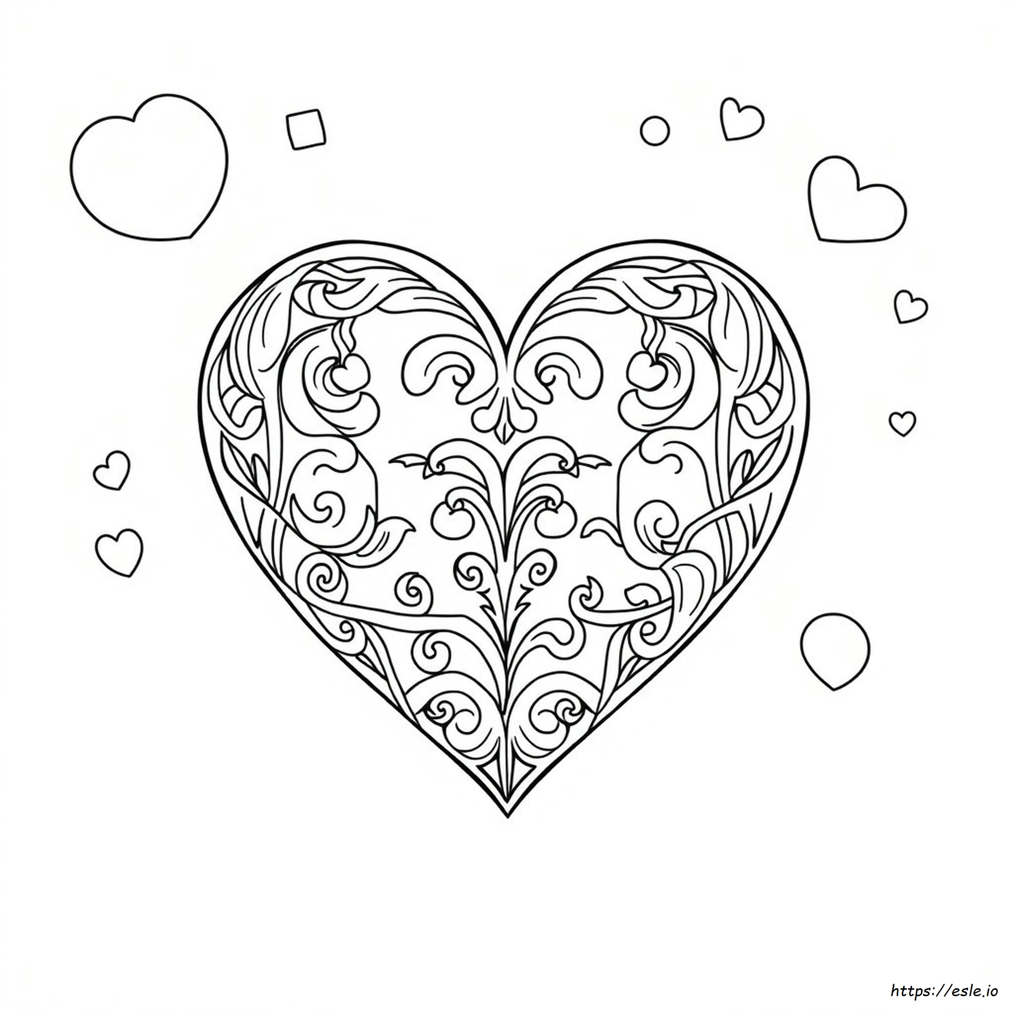 Heart Colouring Pages For Adults