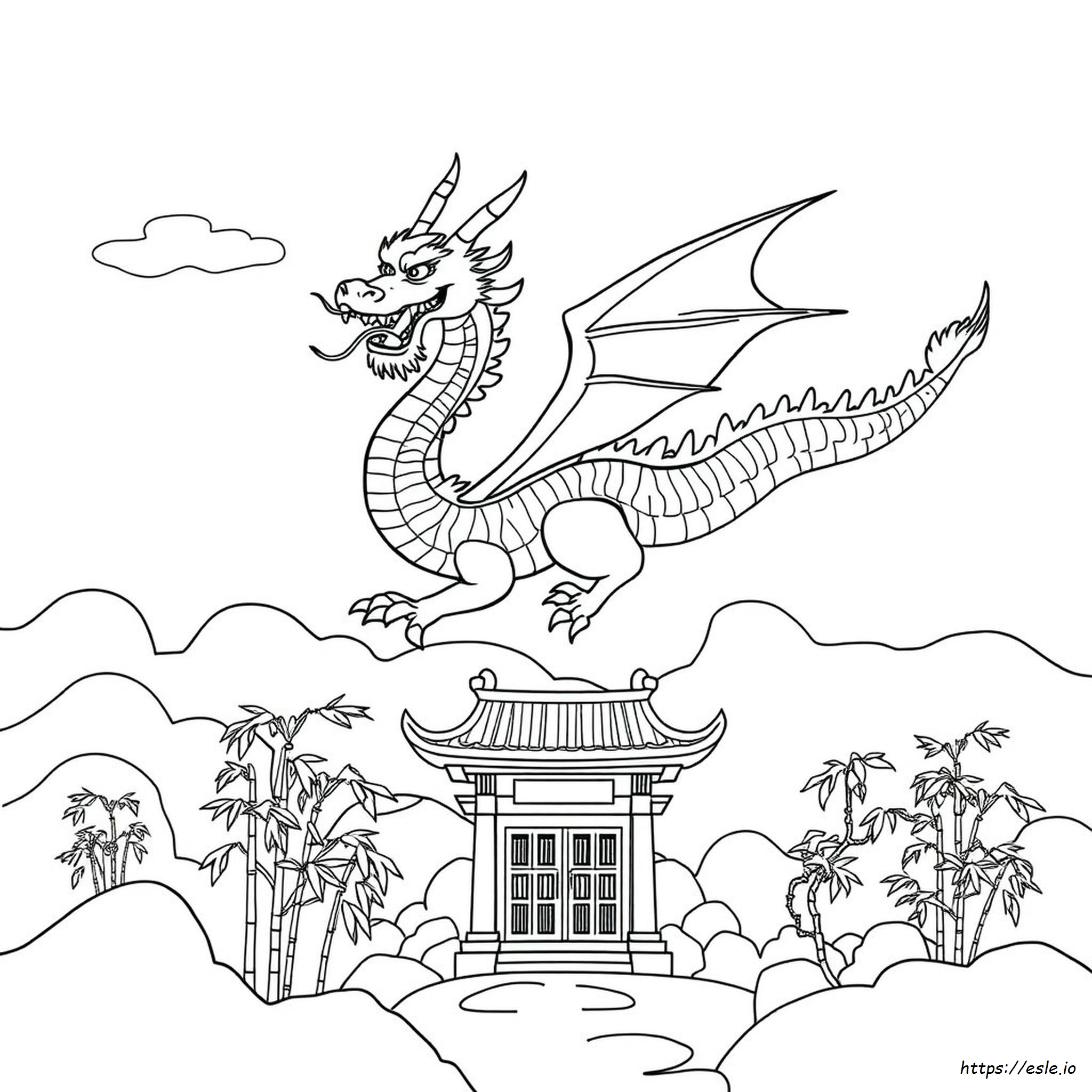 China Dragon Coloring Pages
