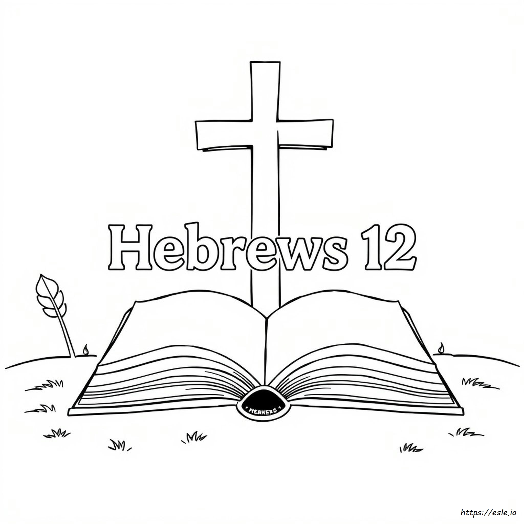Hebrews 12 Coloring Page