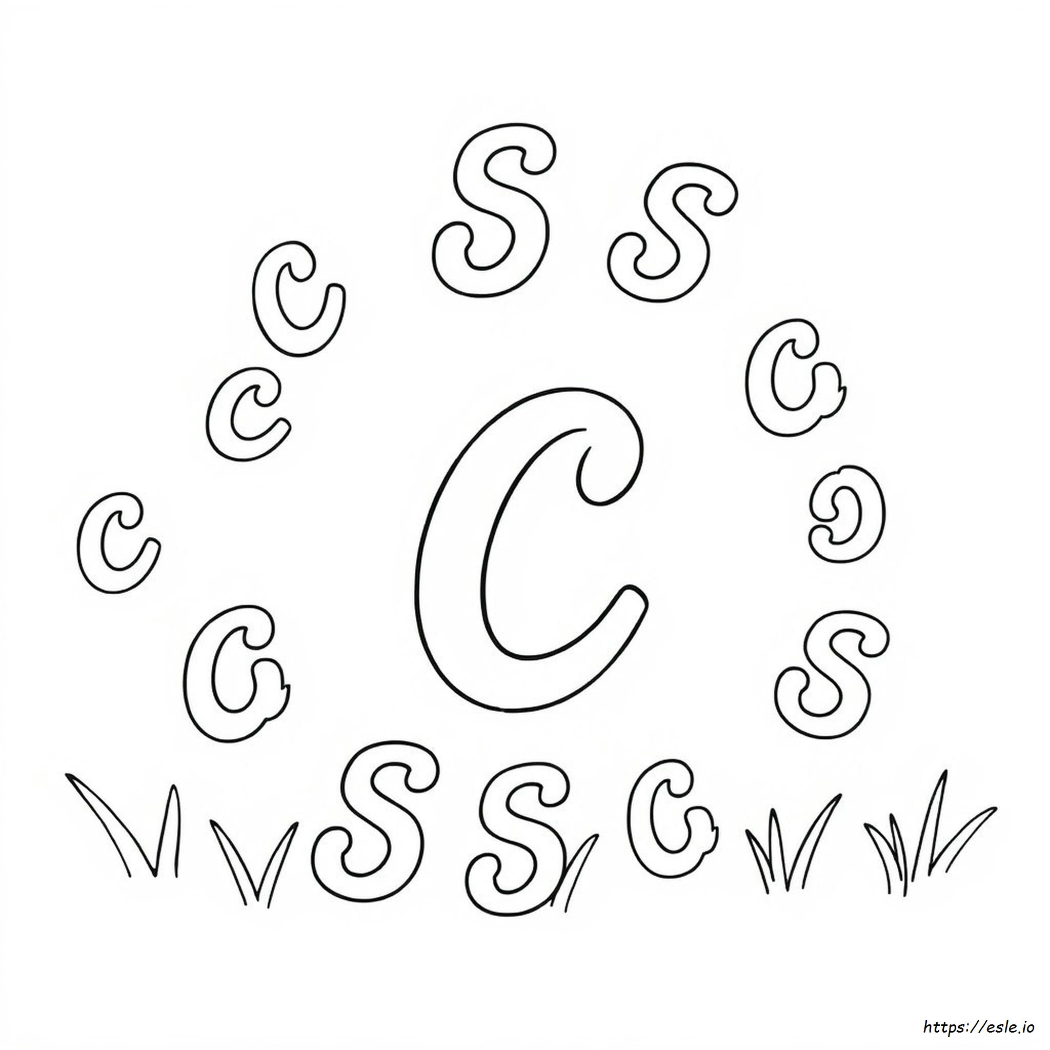 Cursive Letters Coloring Pages