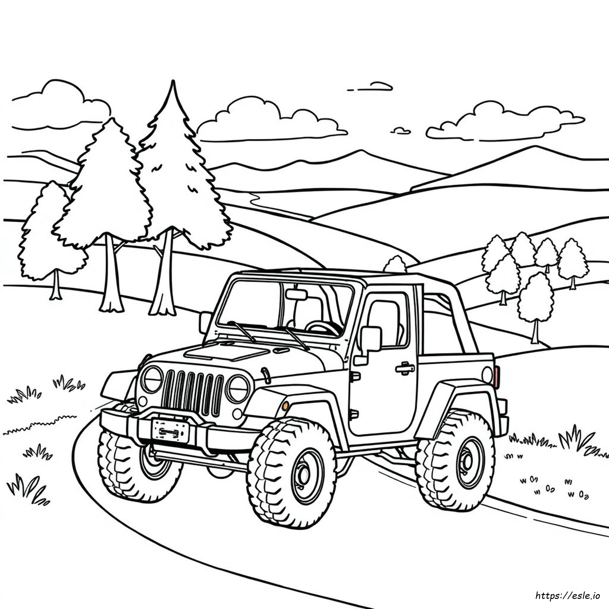 Jeep Coloring Images