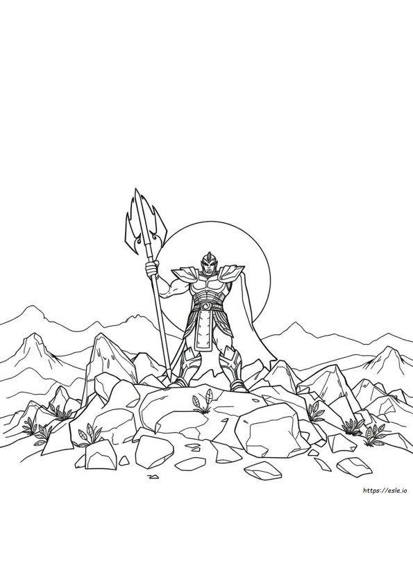 Red Titan Colouring Pages