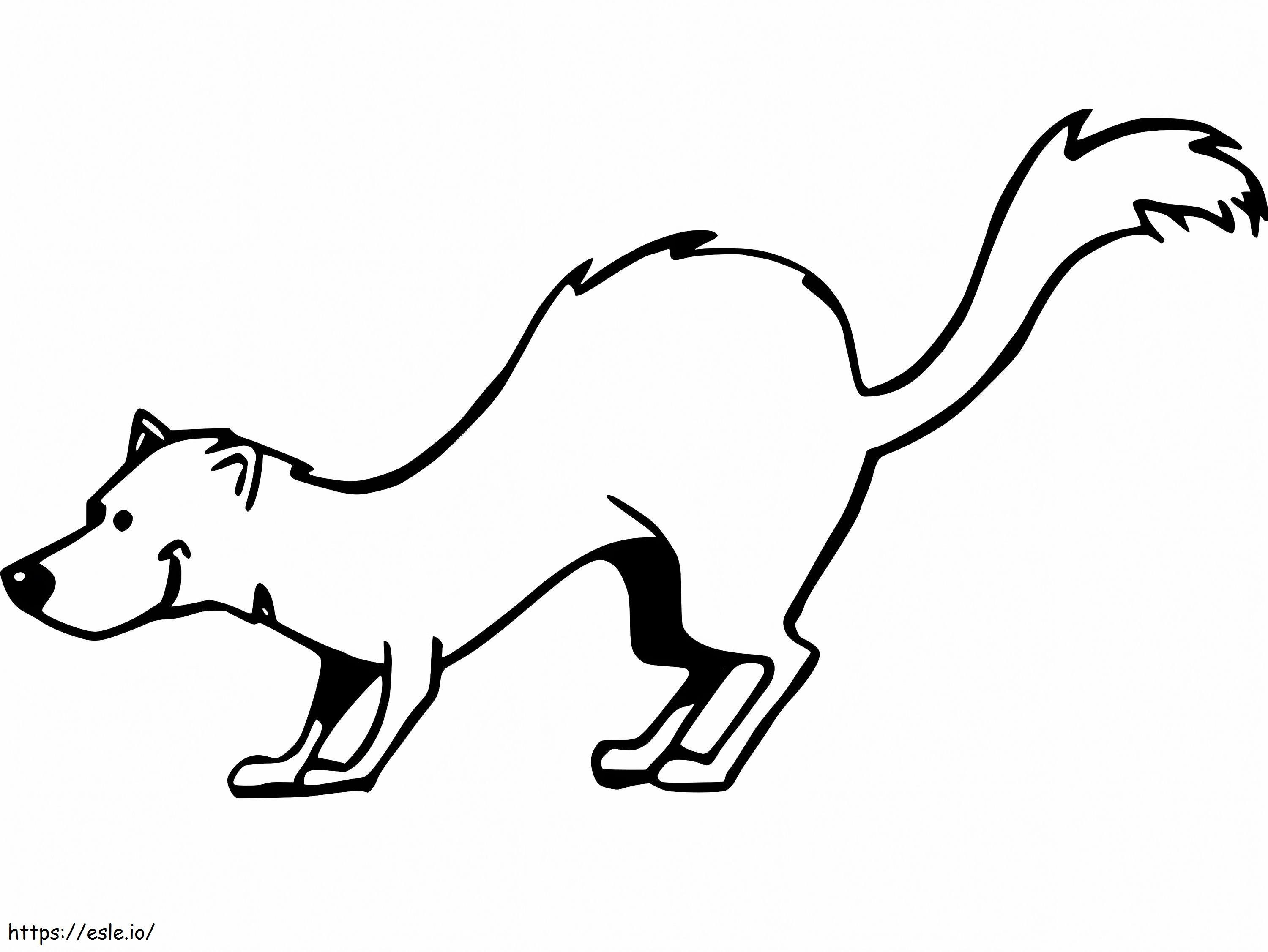 Weasel 15 coloring page