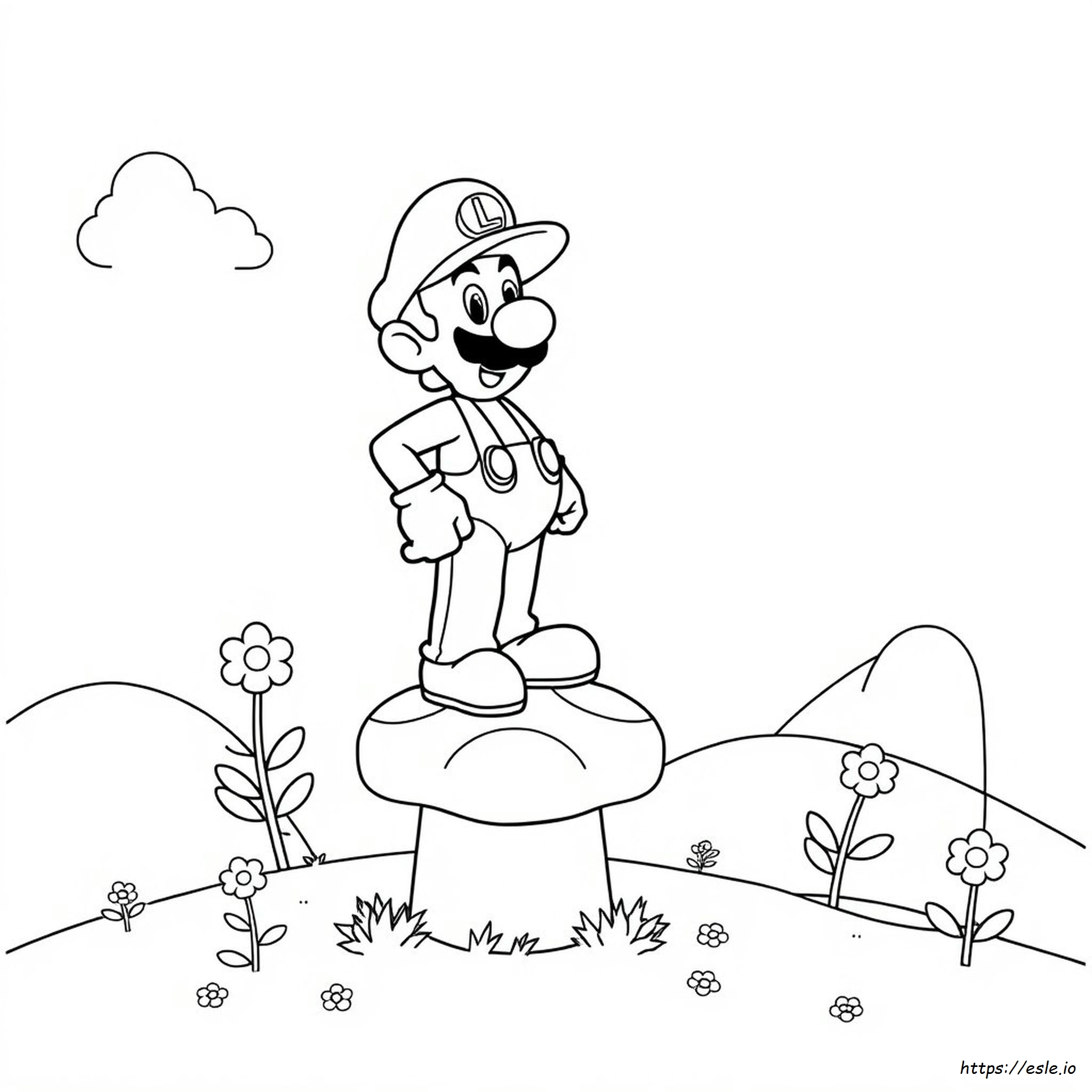 Luigi Coloring Pages Pdf Free