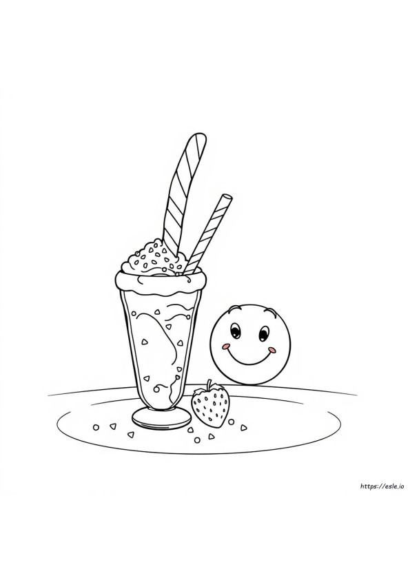 Milk-Shake Para Colorir