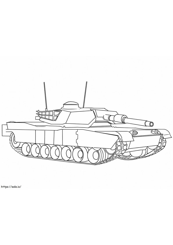 Cool Tank coloring page