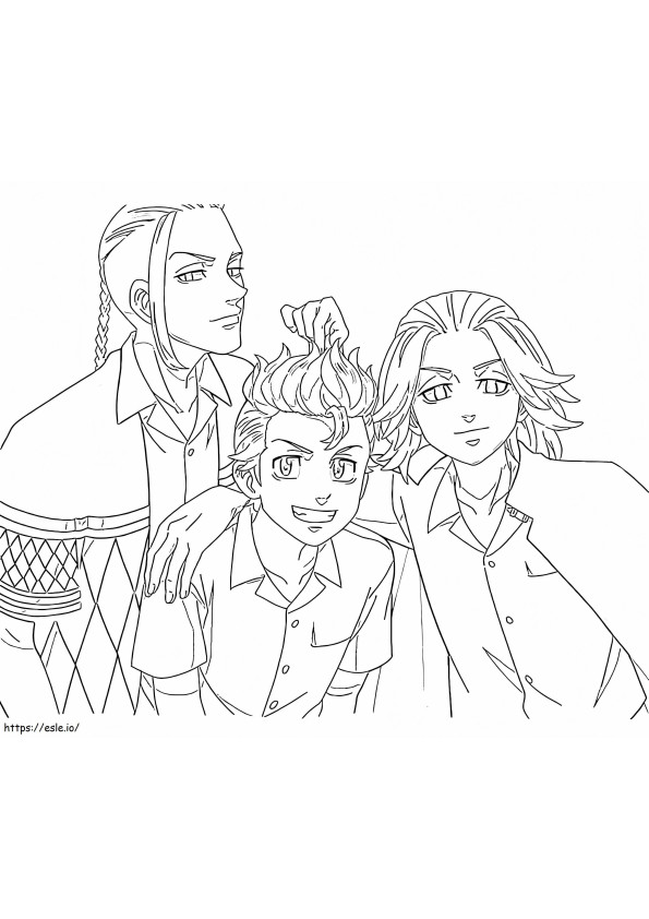 Print Tokyo Revengers coloring page