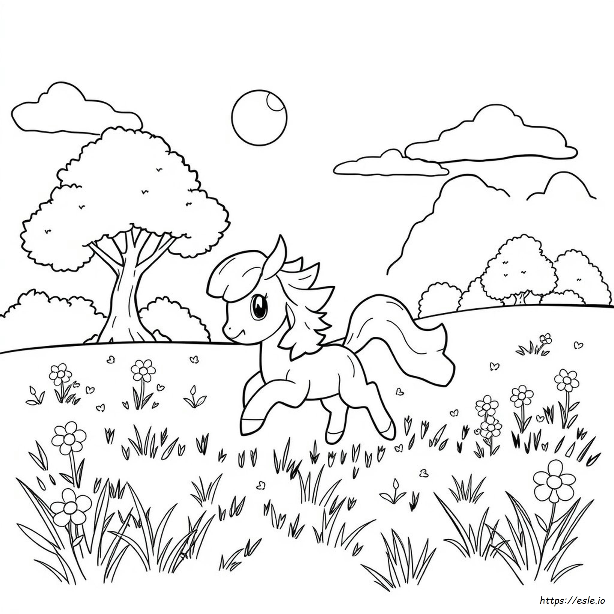 Ponyta De Pokémon Para Colorear