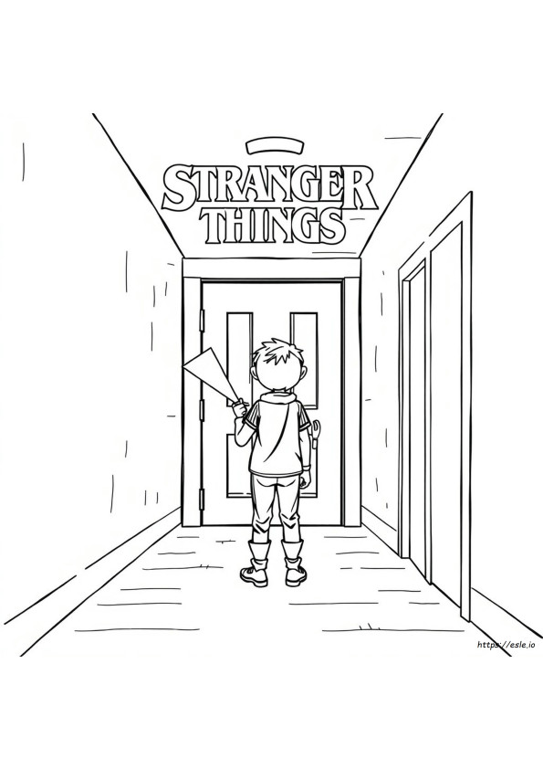 Stranger Things Max Para Colorir