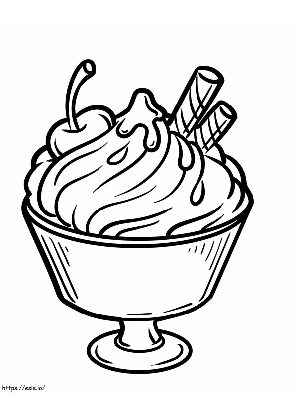 Ice Cream Yum Yum coloring page