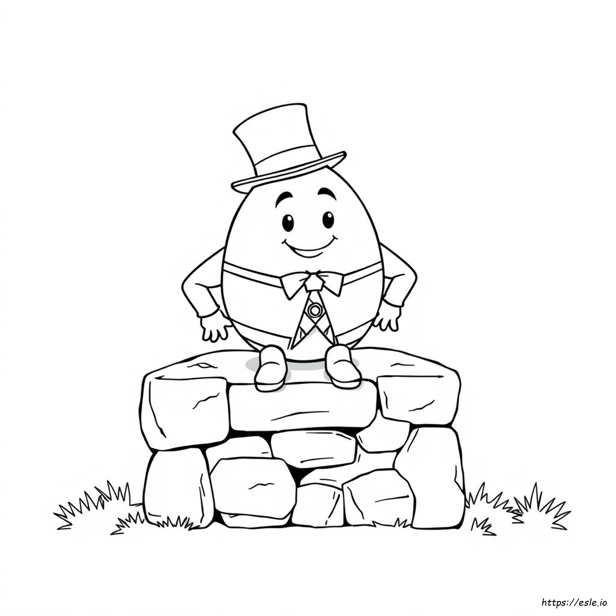 Humpty Dumpty Colouring In