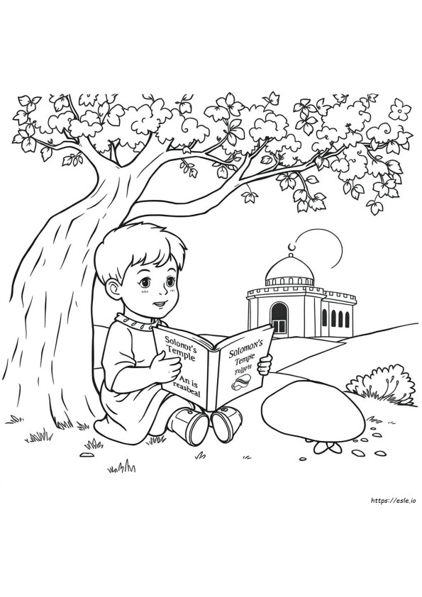 Lembar Mewarnai Solomon