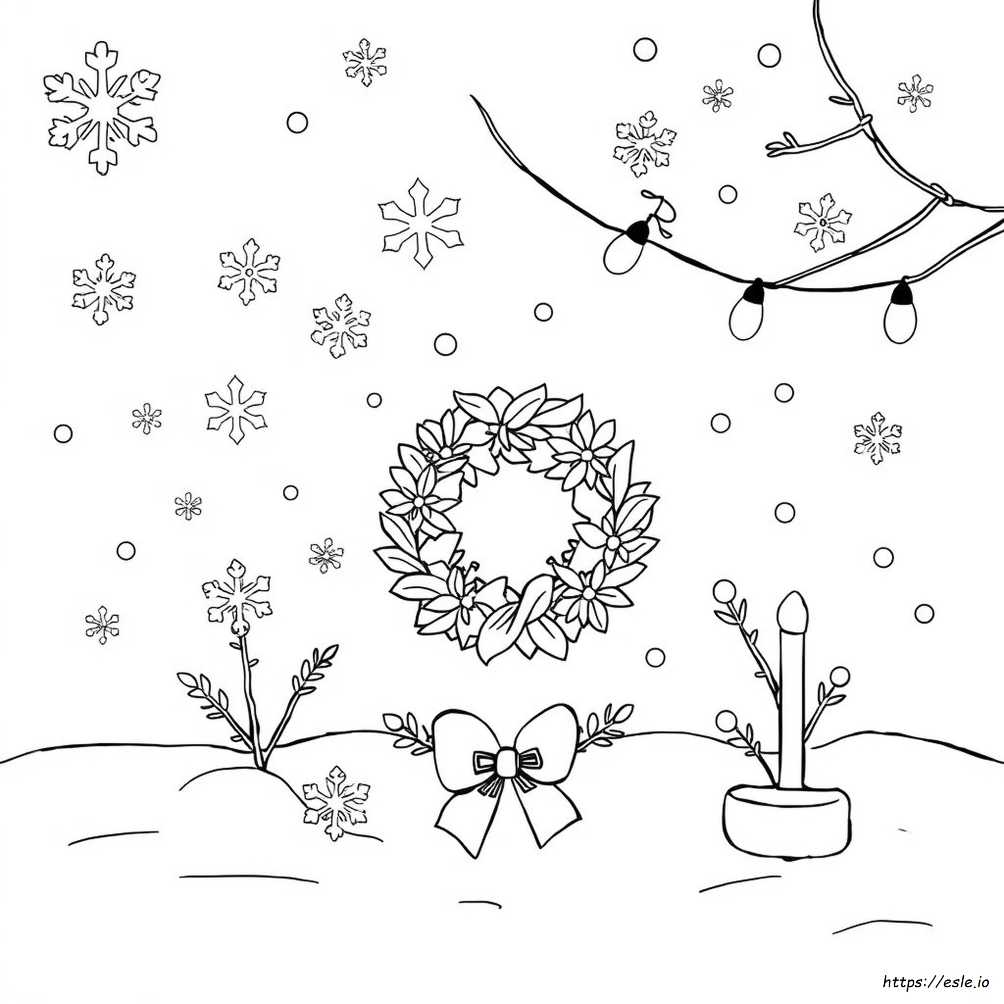 Holiday Card Coloring Page