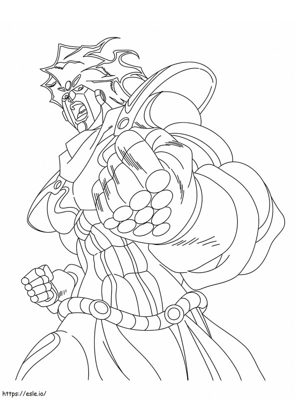 Star Platinum coloring page