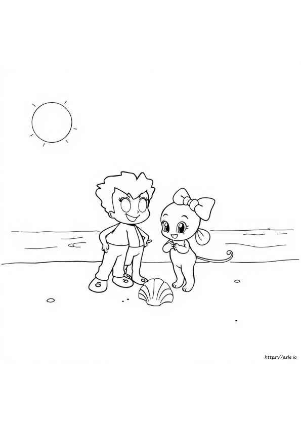 Jojo Dan Bowbow Gambar Mewarnai