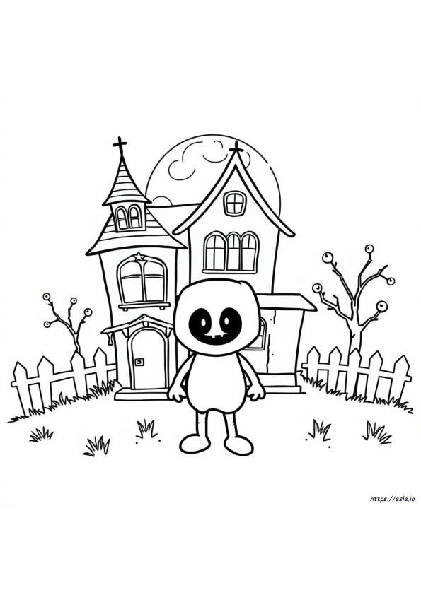 Boxy Boo Színező Lap