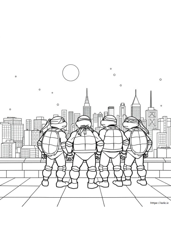 Tmnt Colouring Pages
