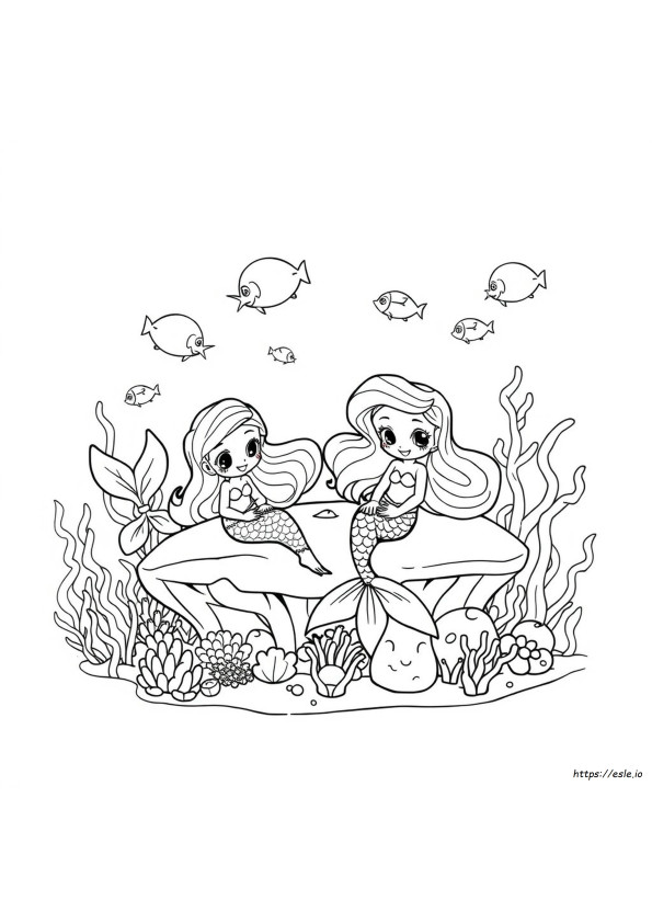 Meravigliose Sirene Da Colorare E Stampare