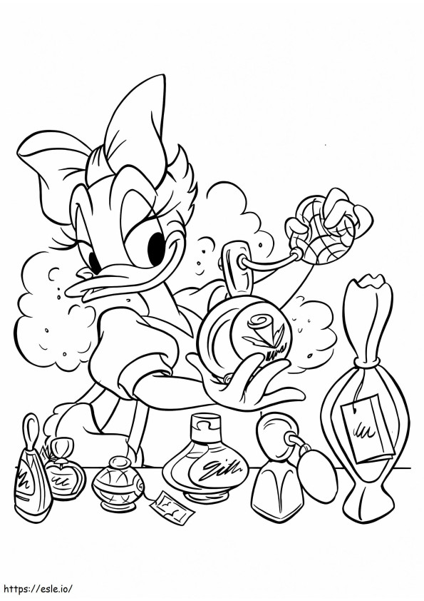 Daisy Making Up A4 coloring page