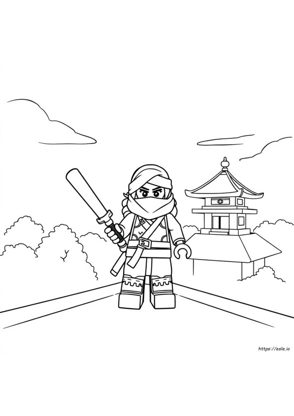 Mia Ninjago Coloring Page