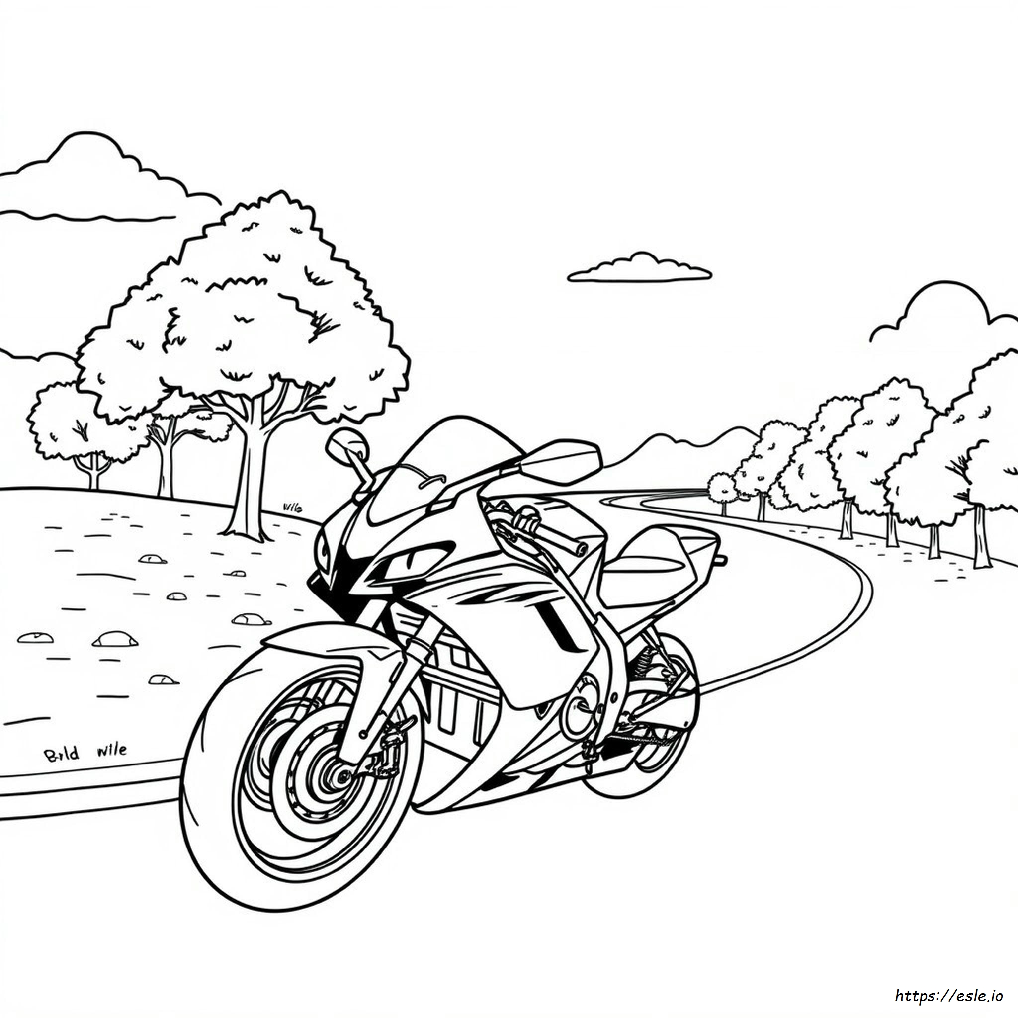 Süper Motosiklet Boyama Sayfaları