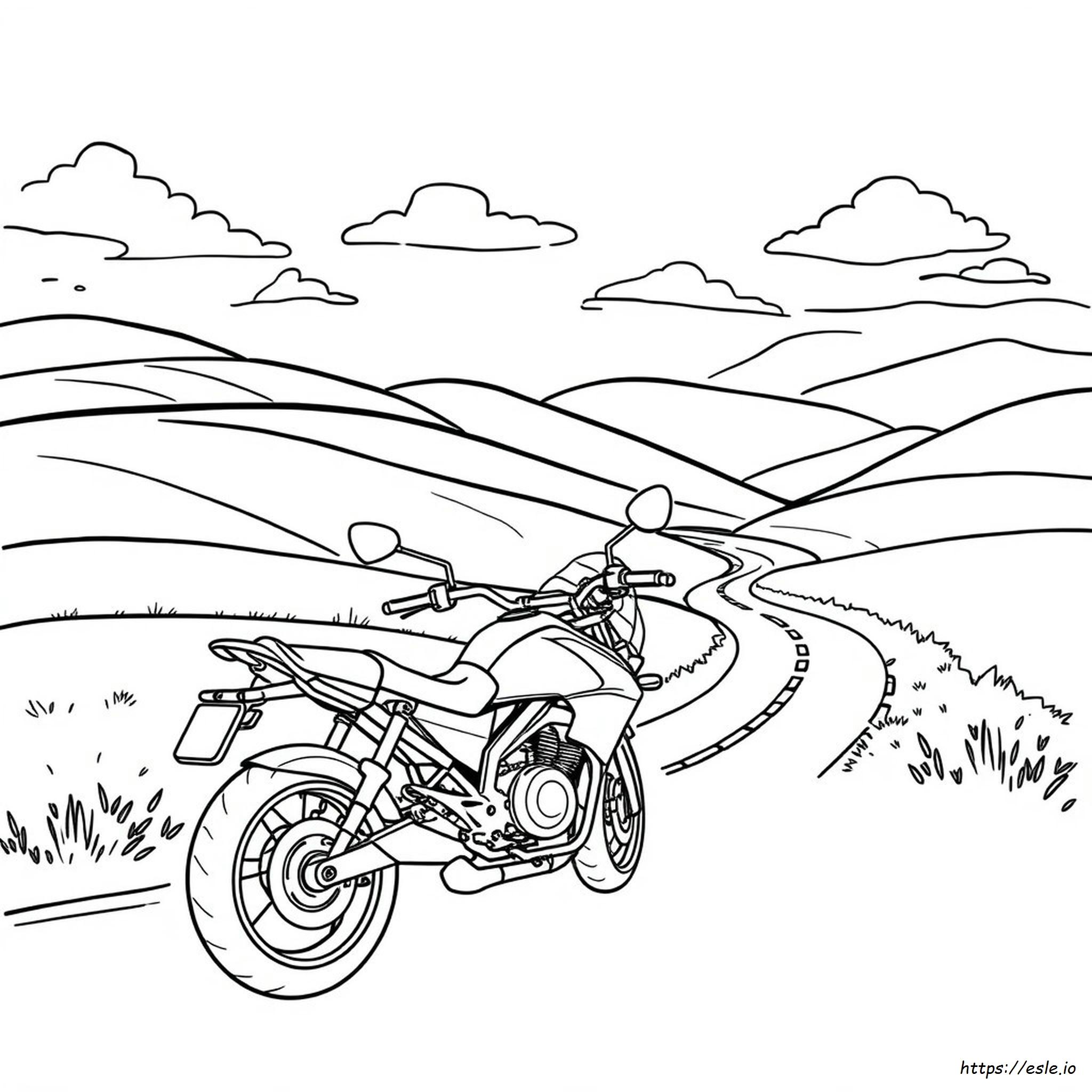Kolorowanka Motocykl
