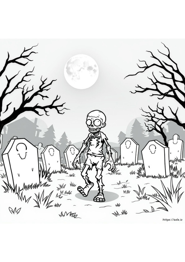 Desene De Colorat Cu Zombi