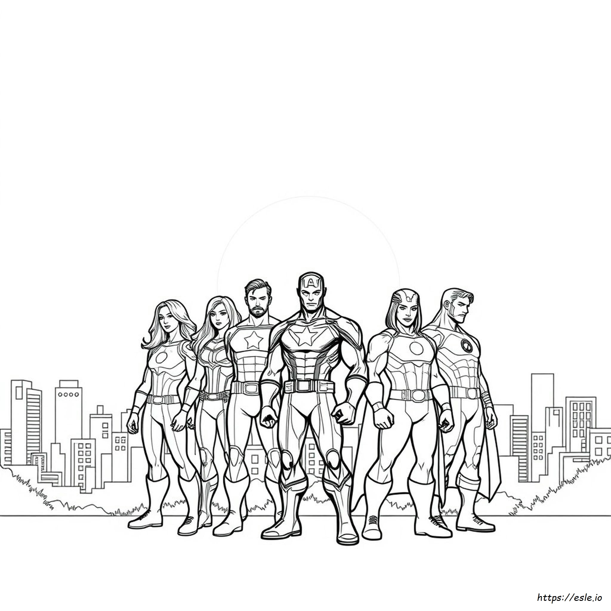 Avengers Dibujos Para Colorear Pdf