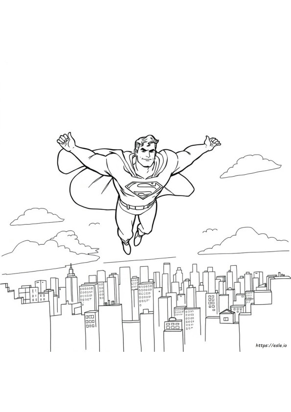 Superman Colouring In