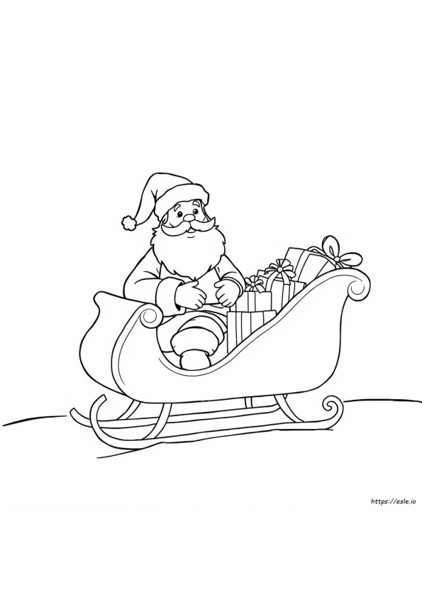 Easy Santa Coloring Pages