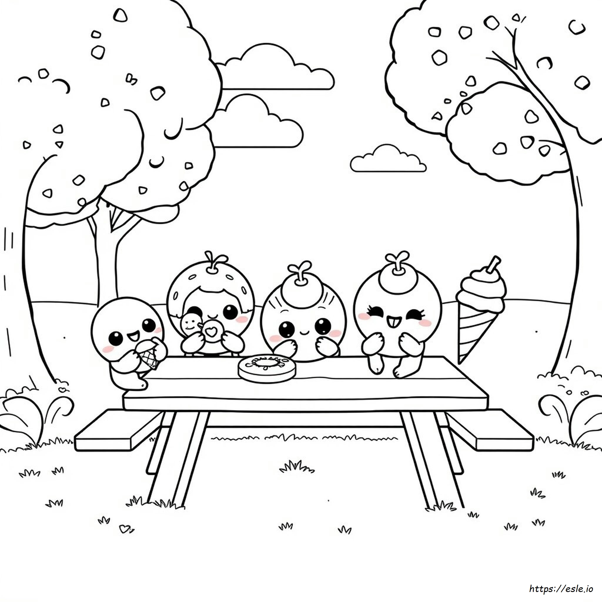 Coloring Dibujos Kawaii Comida Kawaii Para Colorear