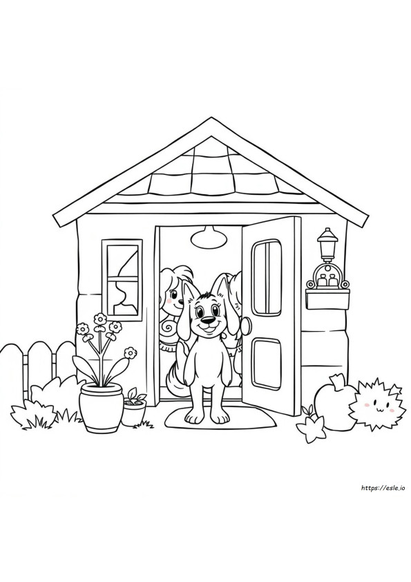 Bluey Casa Da Colorare